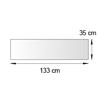 Fronton de lineaire format 133x35 cm