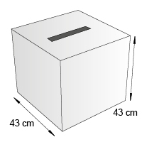 Urne de comptoir format 43 cm