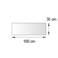 Fronton de lineaire format 100x35 cm
