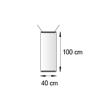 Kakemono format 40x100 cm