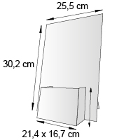 Porte leaflet de comptoir format 10x6 cm