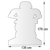 Silhouette format 138x178 cm