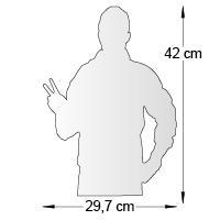 Silhouette de comptoir format A3