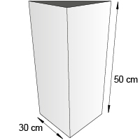 Triptyque de comptoir format 30x50 cm