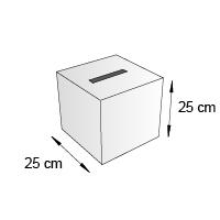 Urne de comptoir format 25 cm