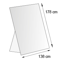 Chevalet de sol format 138x178 cm
