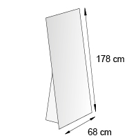 Chevalet de sol format 68x178 cm