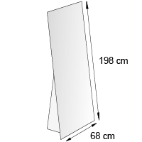 Chevalet de sol format 68x198 cm
