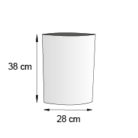 Totem elliptique de comptoir format 28x38 cm