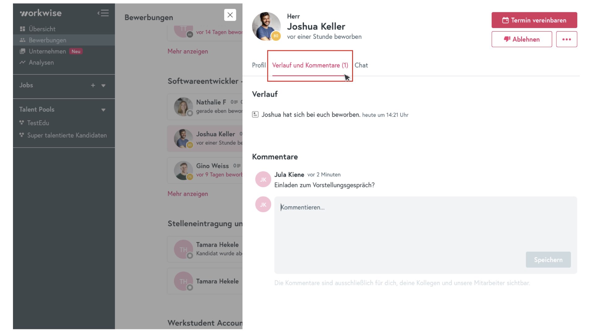 Kommentarfunktion