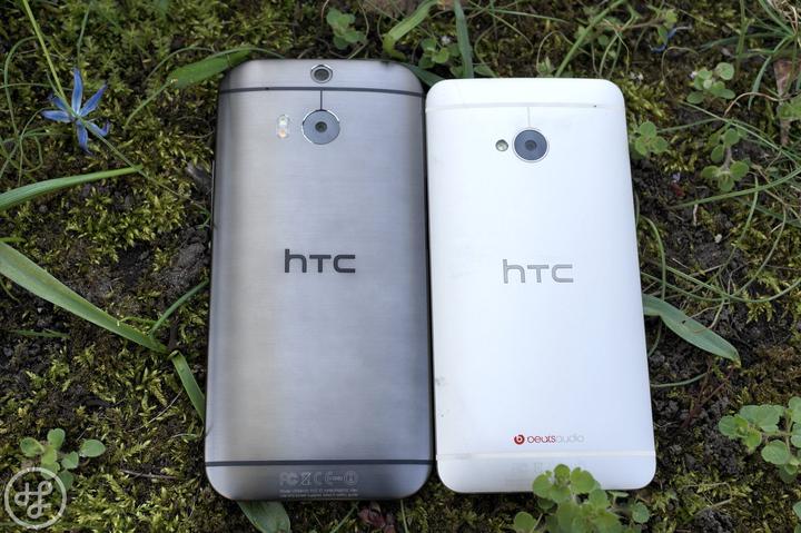 HTC One M8 vs M7 hinten