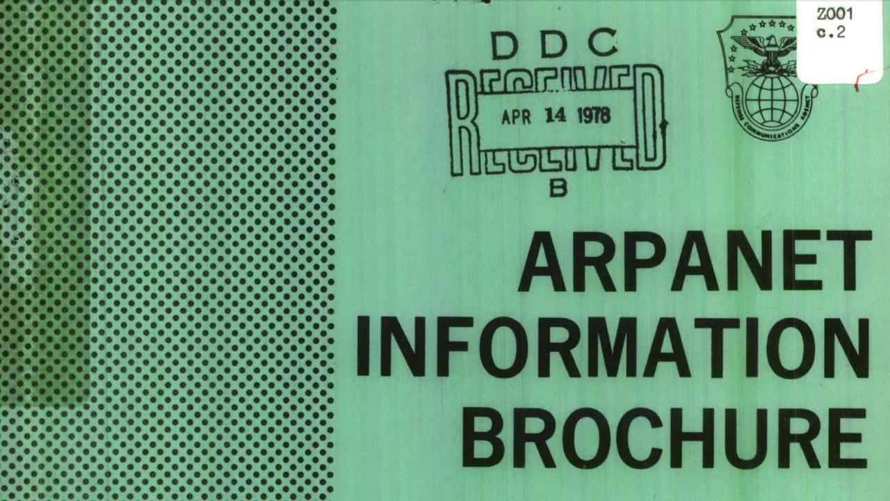 Arpanet Information Brochure