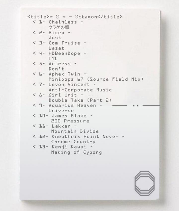 Tracklist Öctagon