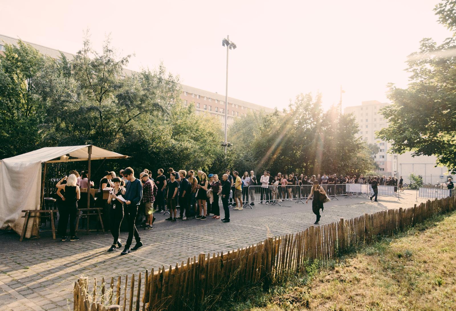 Atonal 2015 by Camille Blake outside