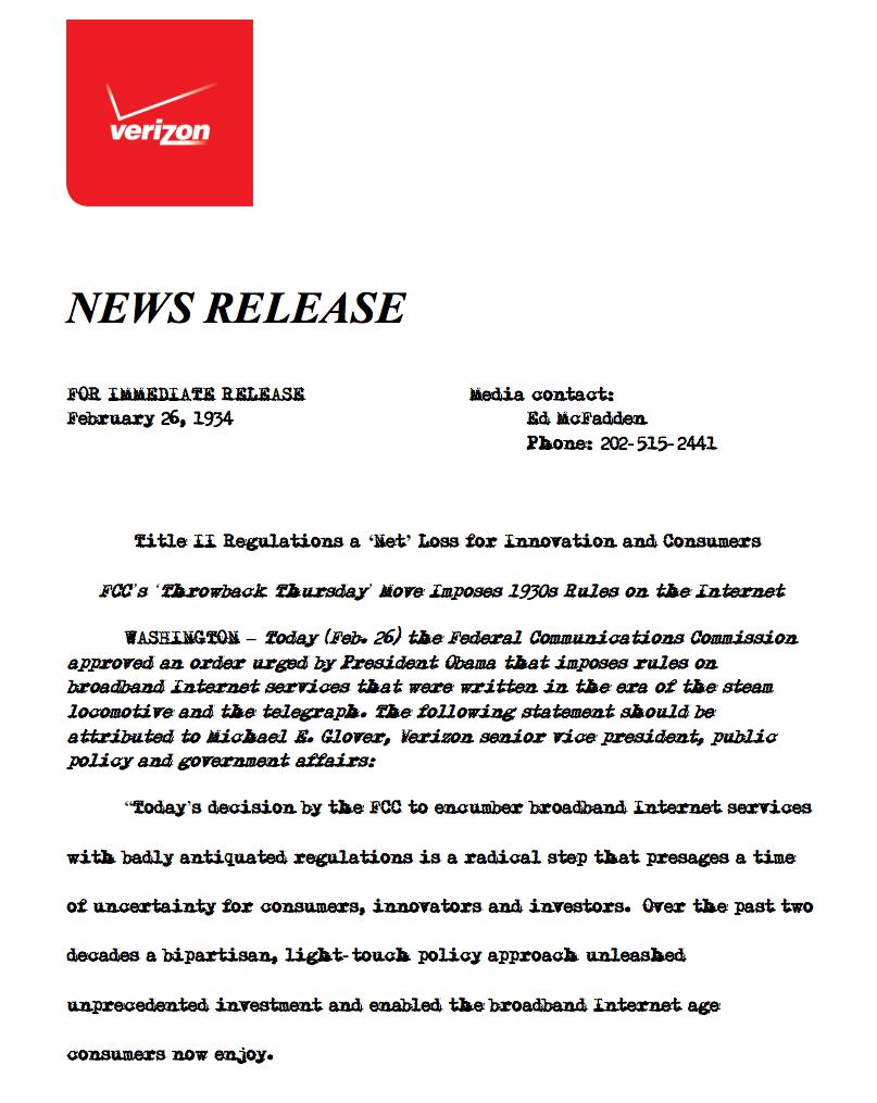udc 15 verizon news release