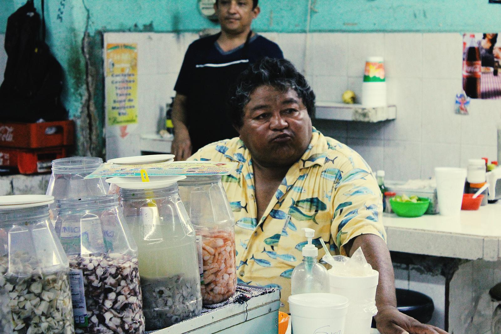 Mexiko Merida Markt Ceviche
