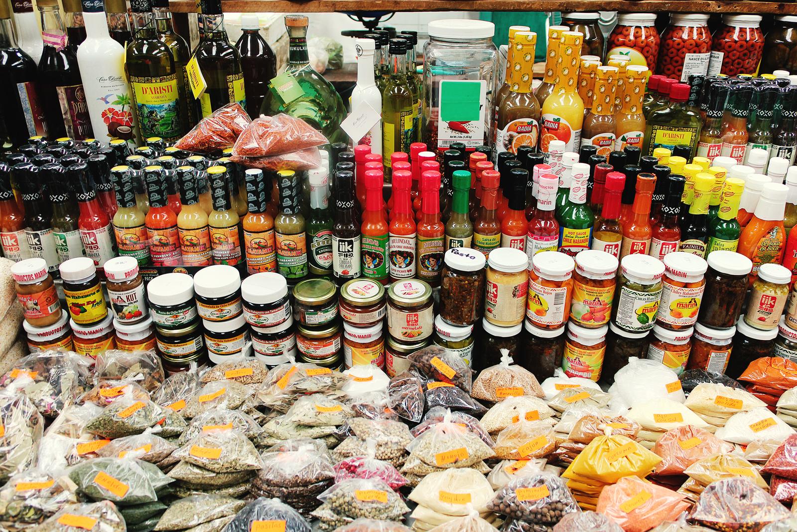 Mexiko Merida Markt Gewürze