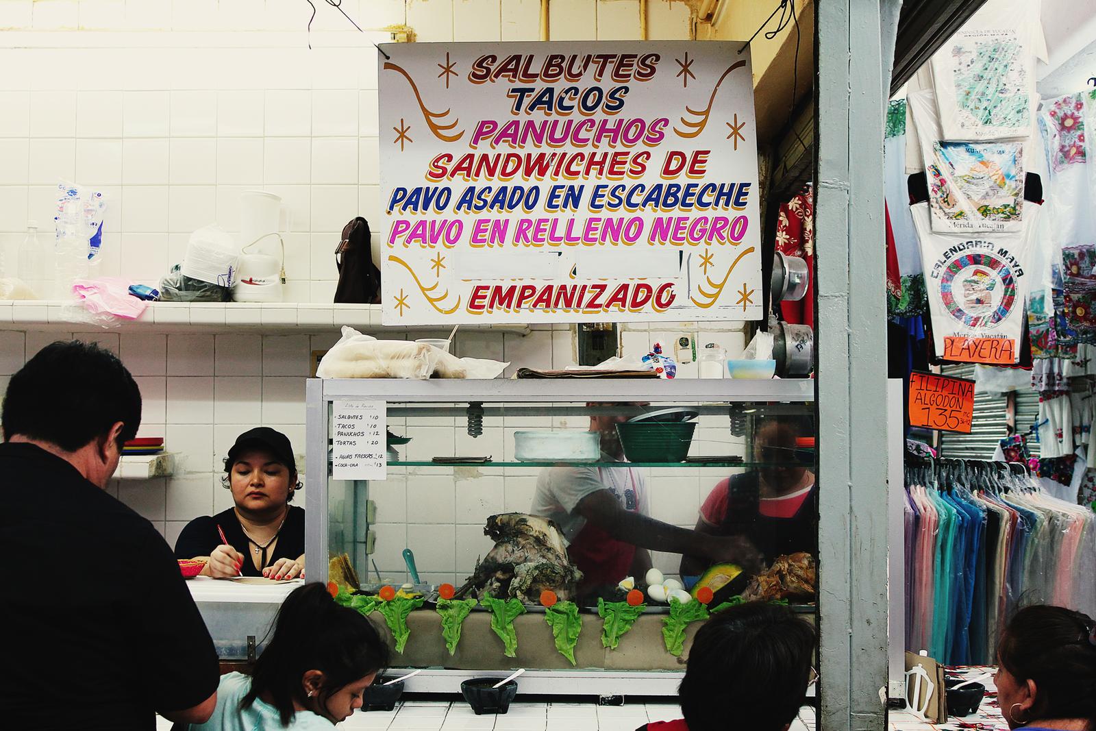 Mexiko Merida Markt Tacos