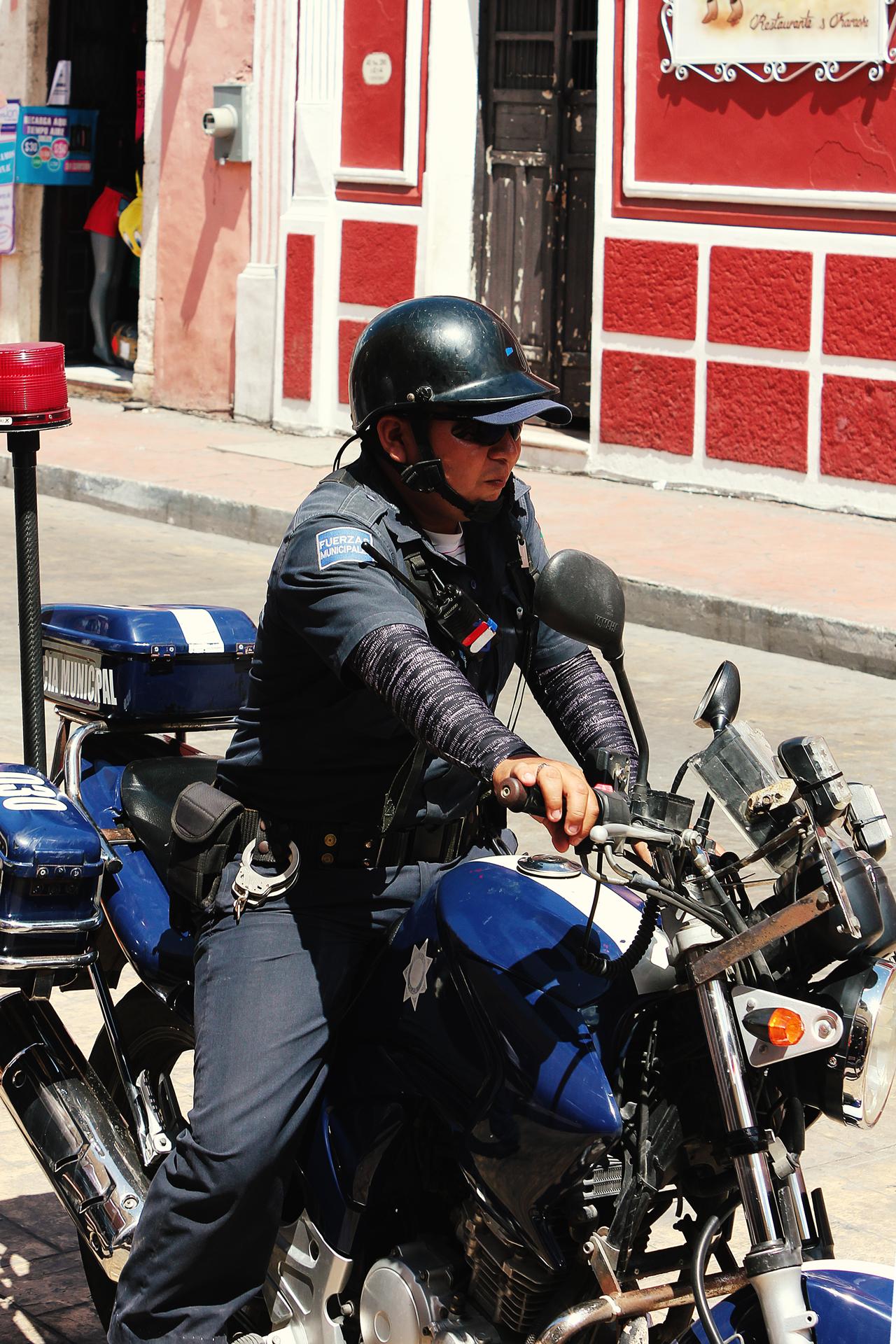 Mexiko Valladolid Bike Cop