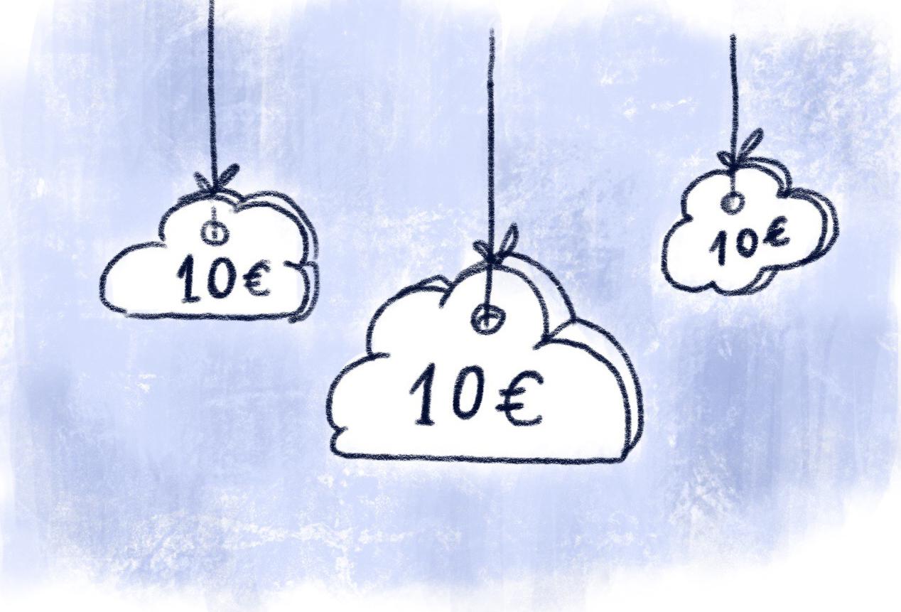 Hängengeblieben 2016 10 Euro Wolke Illu