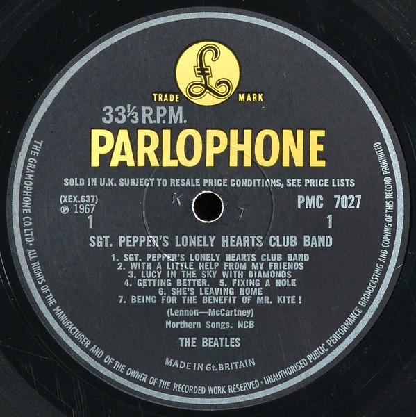 Sgt. Pepper’s Lonely Hearts Club Band - Label 1