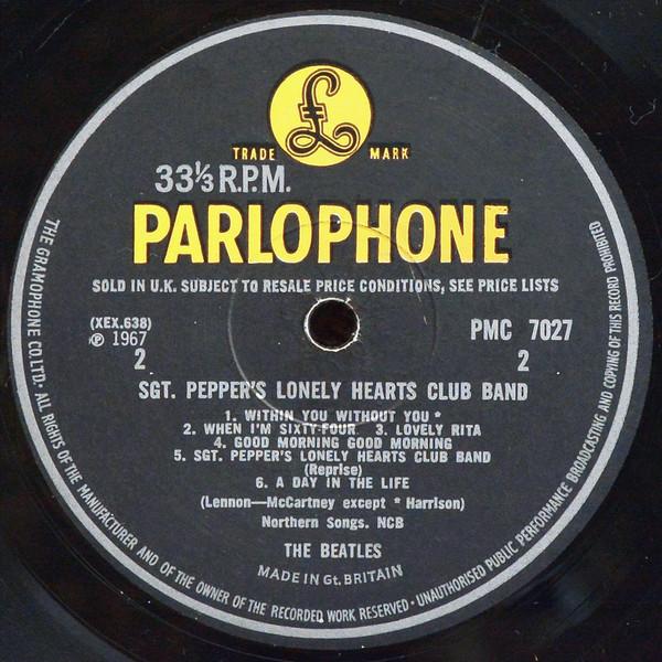 Sgt. Pepper’s Lonely Hearts Club Band - Label 2