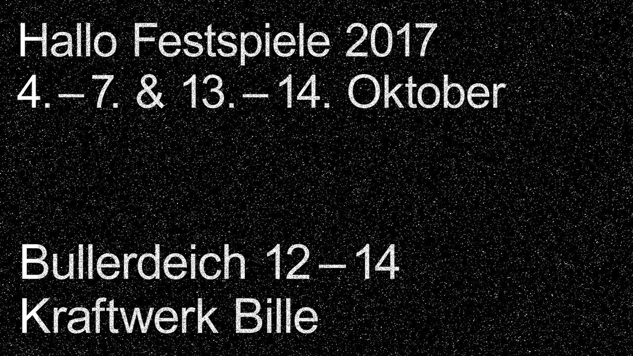 Hallo Festspiele 2017 Flyer