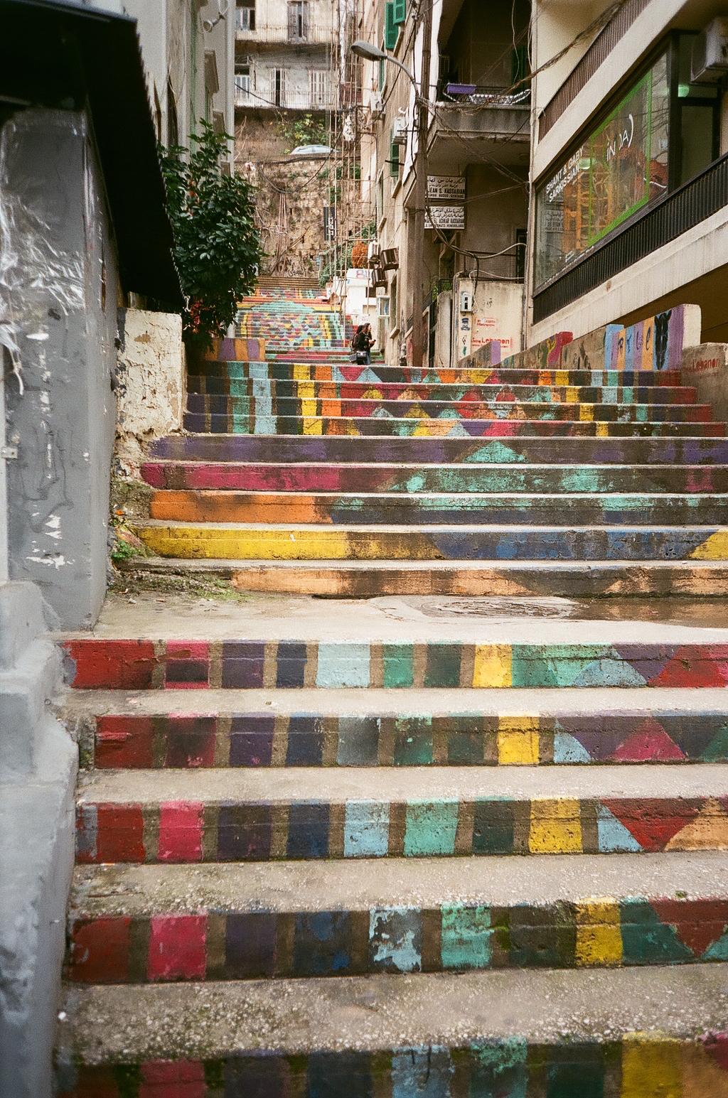 Beirut Bunte Treppe