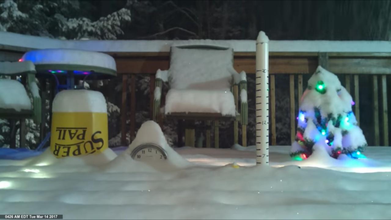 New York Schnee Timelapse