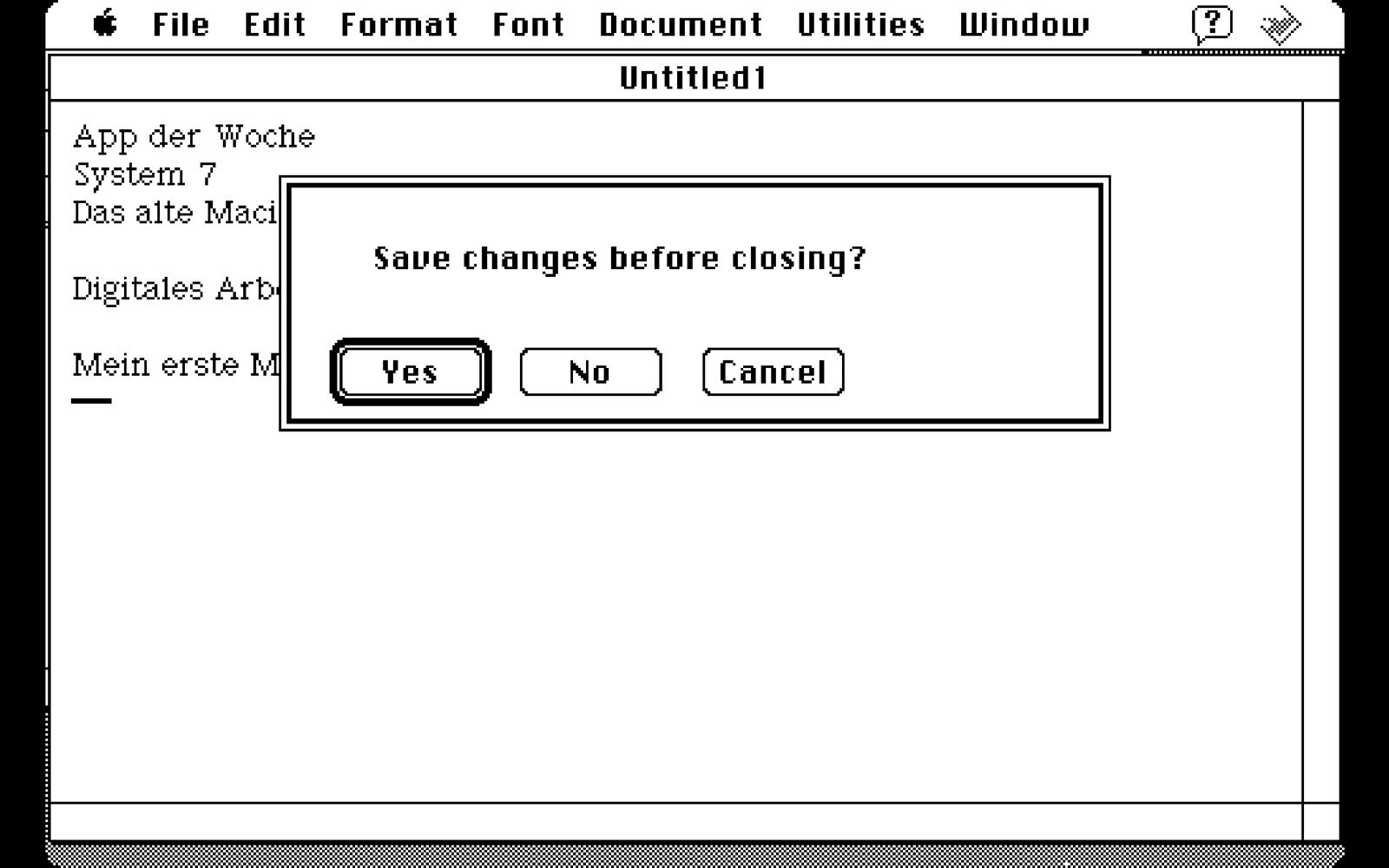 App der Woche System 7 Word