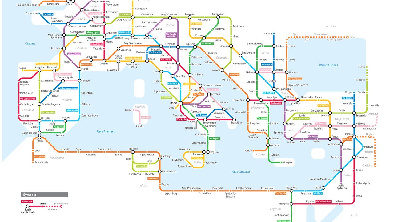 Roman Roads Gute Karte Start