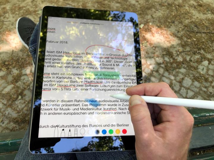 Review Apple iPad 2018 03 - smart annotations