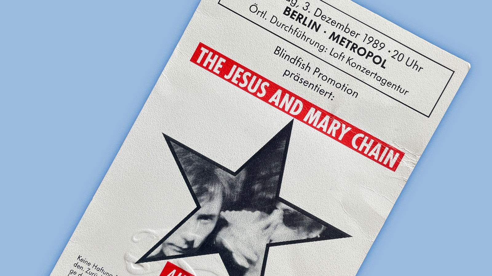 Konzerterinnerungen – The Jesus And Mary Chain - Berlin 1989 - lede