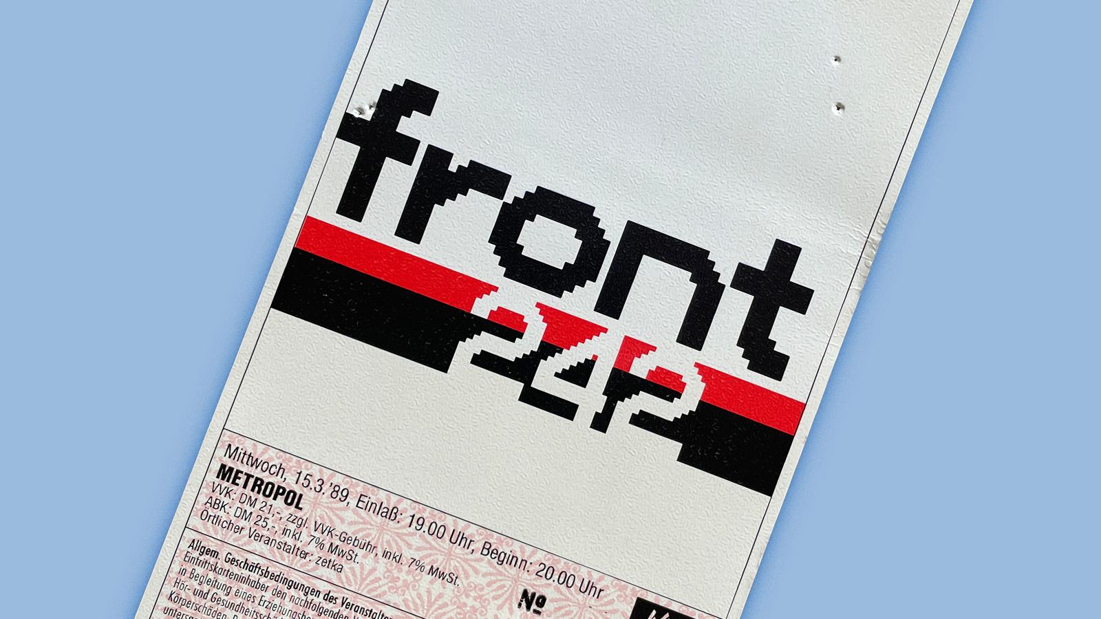 Konzerterinnerungen Front 242 Berlin 1989