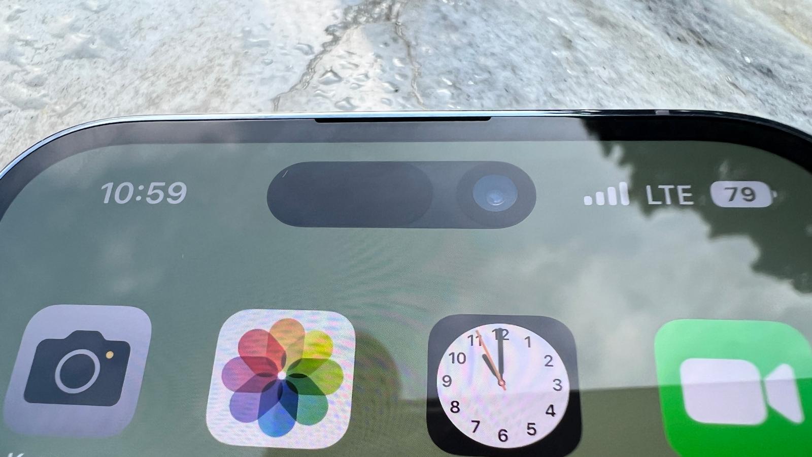 Die Dynamic Island des iPhone 14 Pro