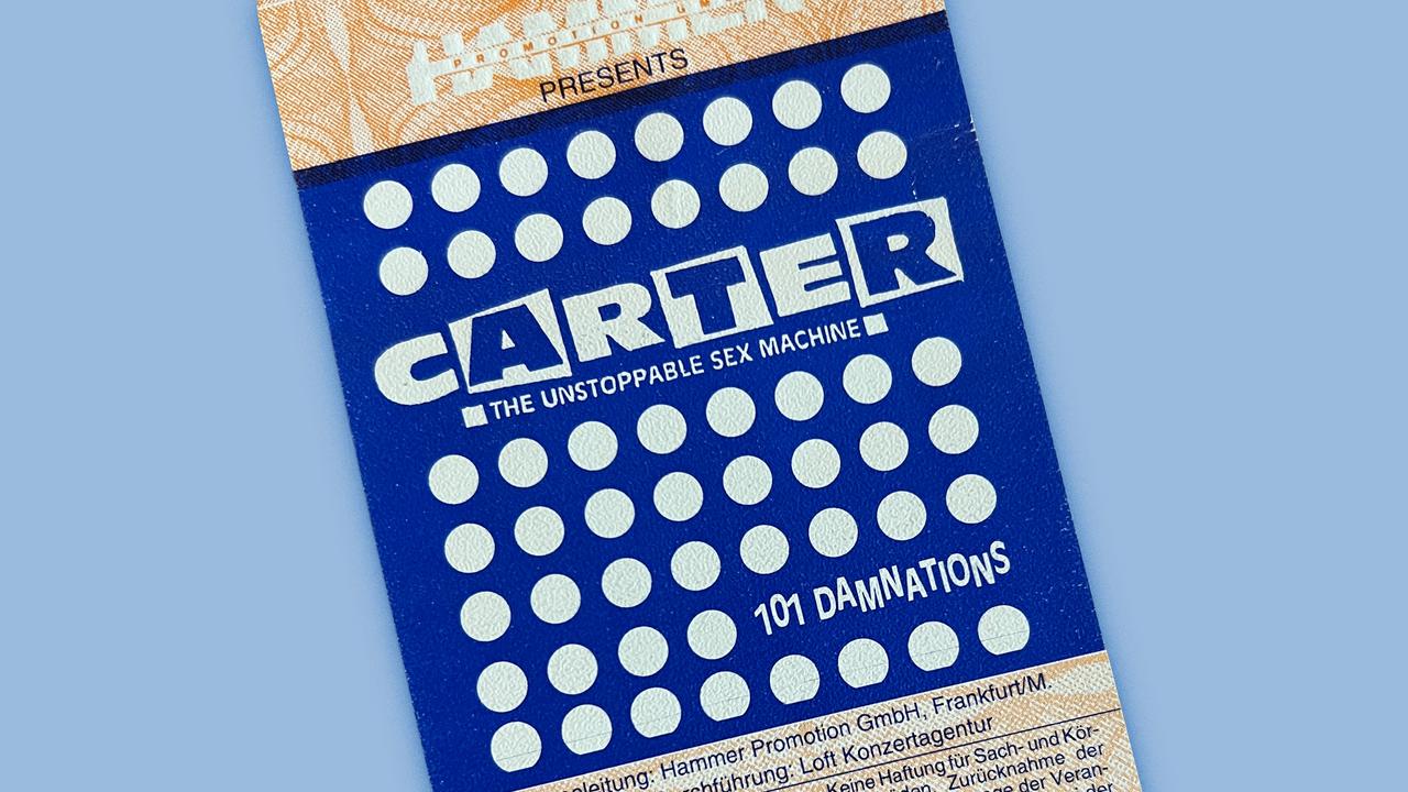 Konzerterinnerungen Carter USM Berlin 1991 Banner