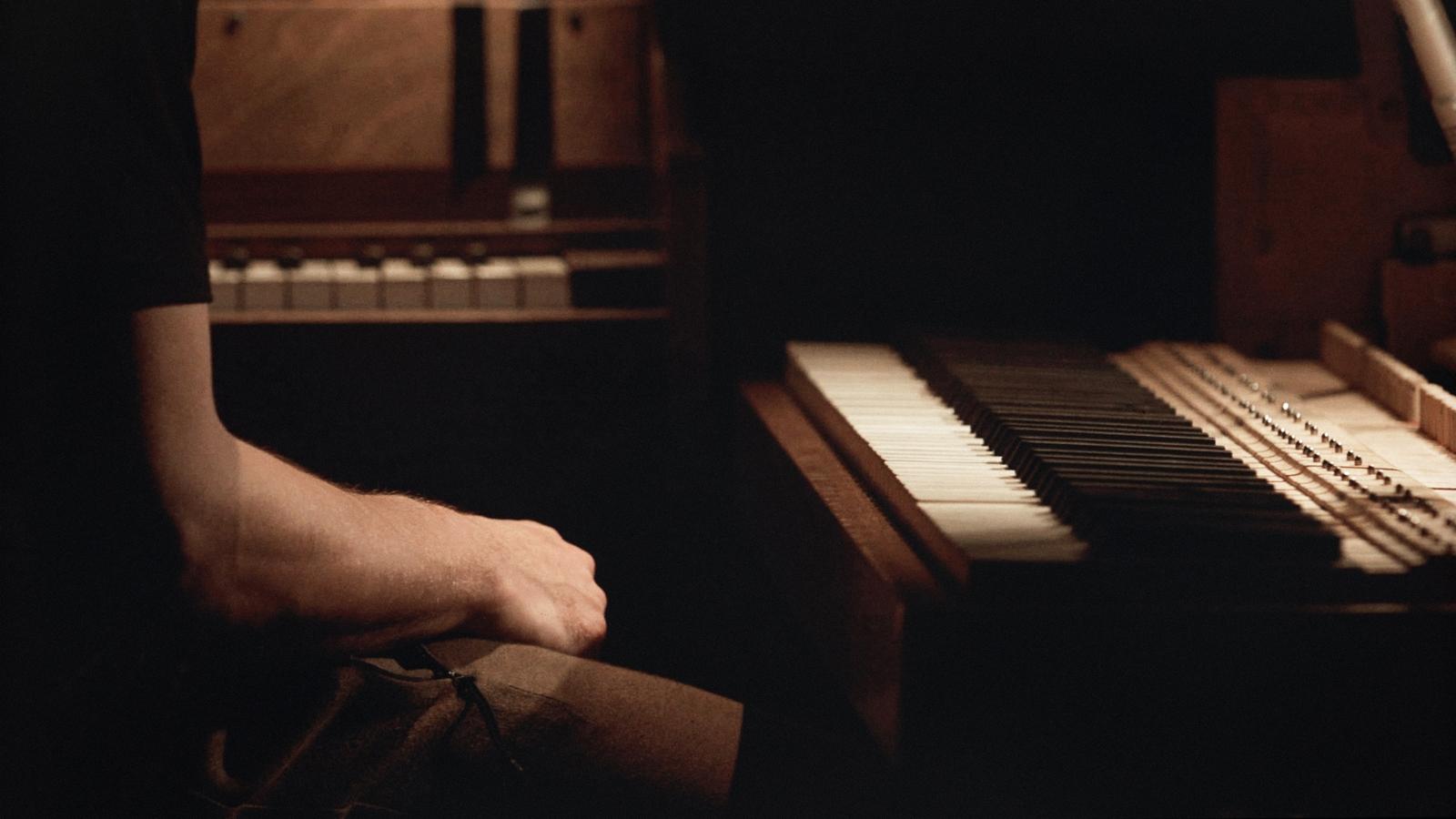 Nils Frahm am Klavier