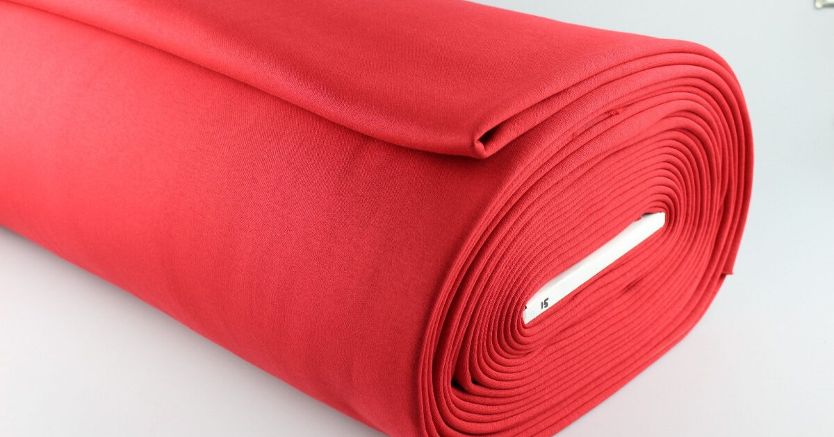 Sweat fabric red Driessen Fabrics