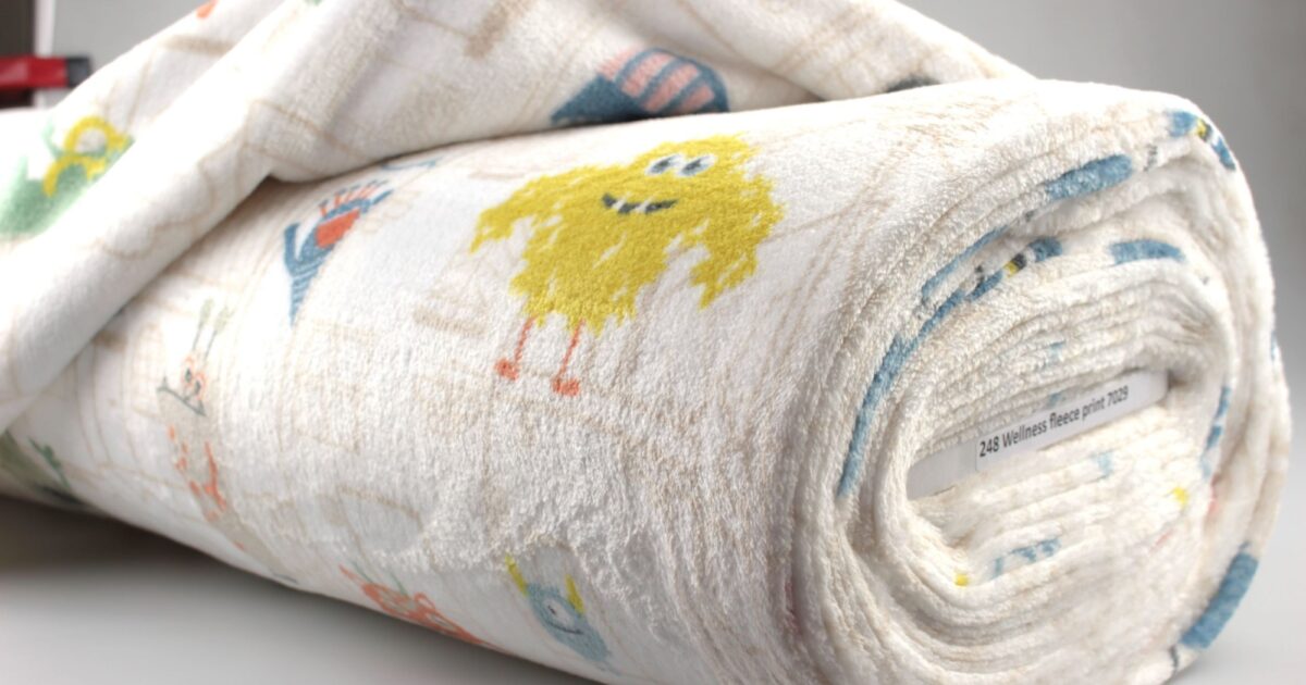 Wellness fleece print 7029 Driessen Fabrics