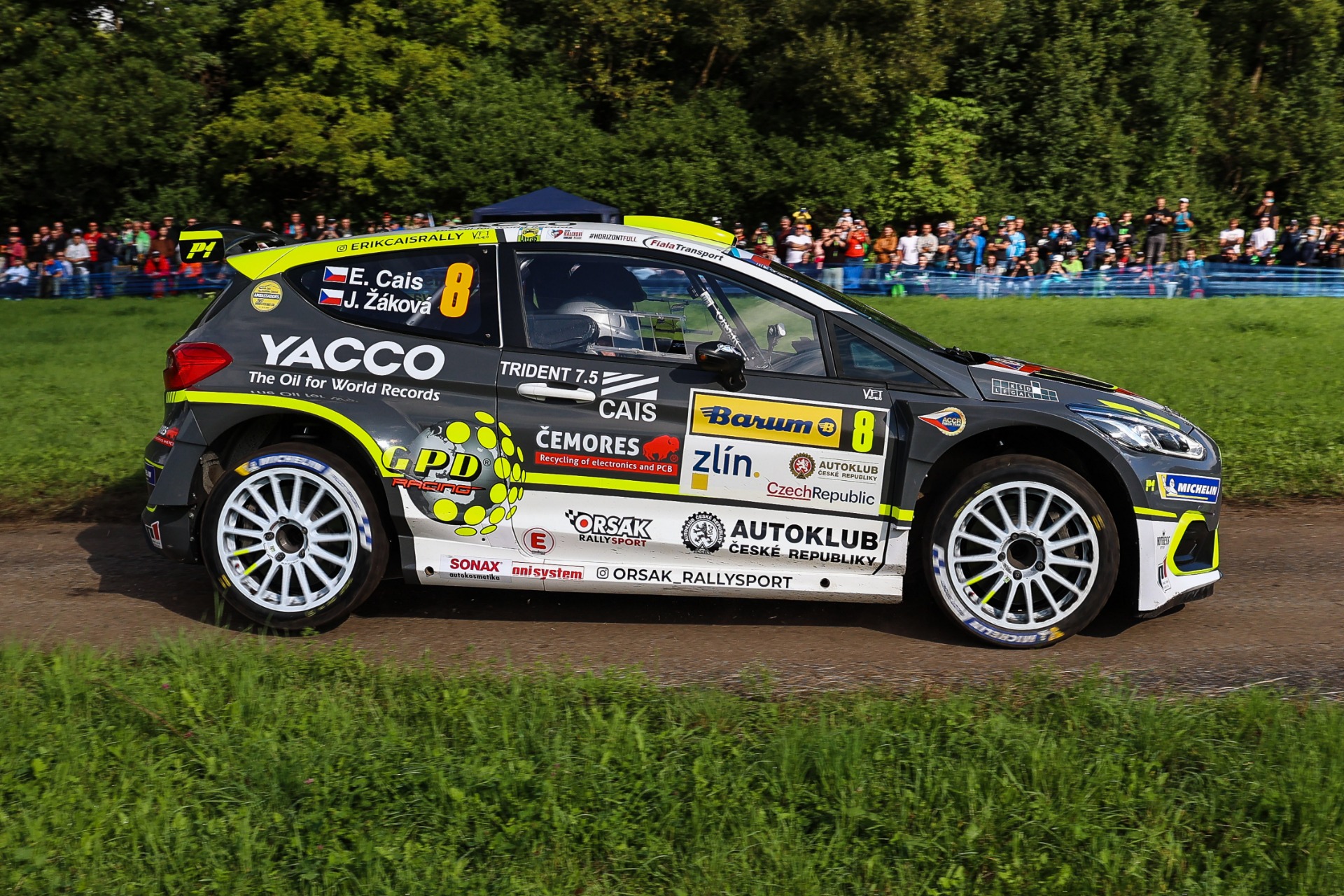 Charging Cais Closes On Erc Lead With Zlin Stage Win Fia Erc European Rally Championship