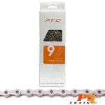ketting 1/2 x 11/128 inch 9S 116 schakels 6,5 mm zilver ketting 1/2 x 11/128 inch 9S 116 schakels 6,5 mm zilver