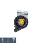 UrbanProof spiraalkabelslot 12mm x 150cm zwart UrbanProof spiraalkabelslot 12mm x 150cm zwart
