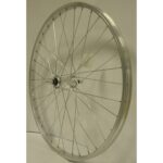 voorwiel 24-1.75 inch aluminium 36G zilver voorwiel 24-1.75 inch aluminium 36G zilver