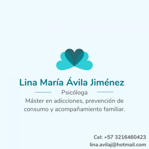 Psicóloga en adicciones-Lina María Ávila Jiménez