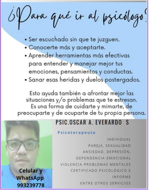 Logo de Oscar Everardo whatsaap. 993239778