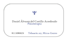 Psicoterapia Daniel Alvarez del Castillo