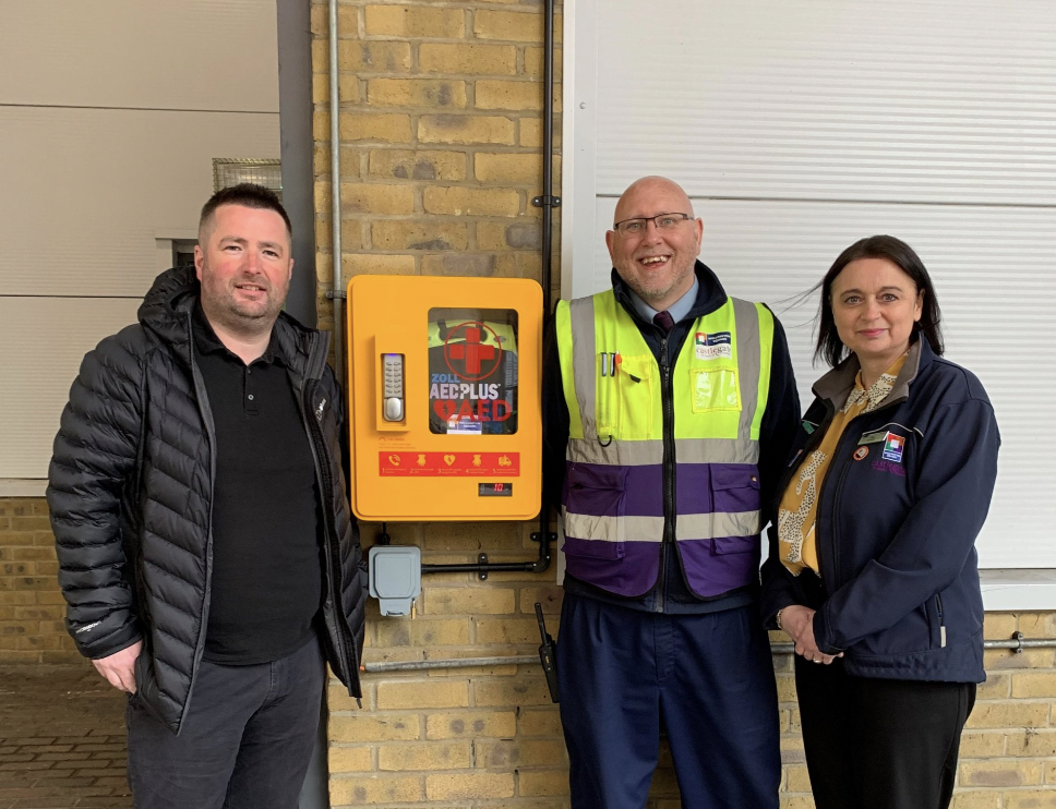 Lifesaving Defibrillator Installed