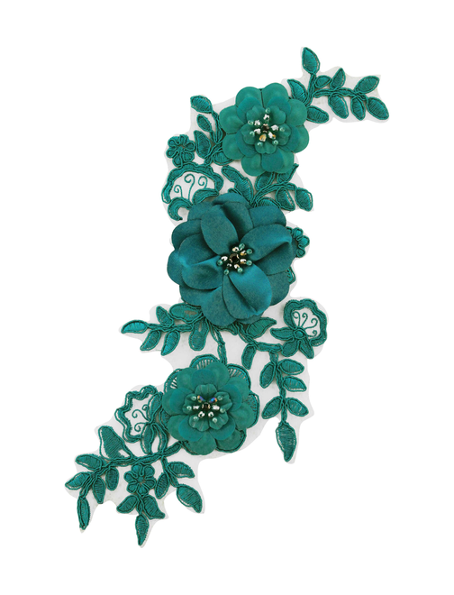 Aplique bord flor cristal | AyB Hislabor