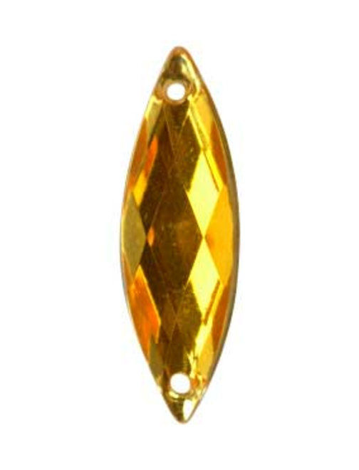 Pointed oval acrylic bead | AyB Hislabor