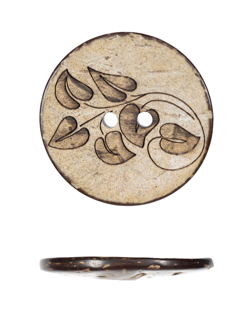 Botón coco láser 2 aguj. | AyB Hislabor